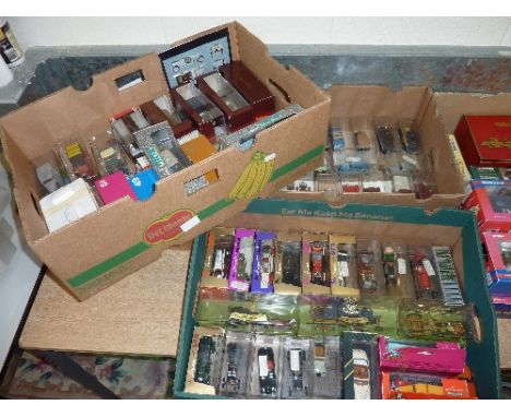 A LARGE QUANTITY OF BOXED AND UNBOXED DIECAST AND PLASTIC VEHICLES, majority are cars by continental manufactures, to include