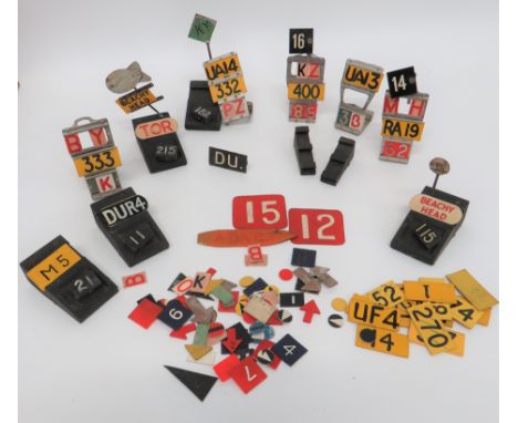 Good Selection of R.A.F Aircraft Plotting Markers including 5 x alloy plotting stands ... 7 x wooden plotting stands ... Vari
