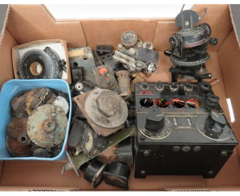 Quantity of Aircraft Partsvaried selection in different states of repair and different periods.  Including bomb fuse box ... 