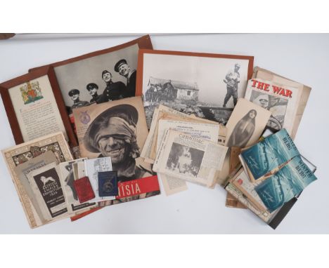 Quantity of Various Paperworkincluding selection of items relating to Winterberg No 6 BAOR Leave Centre (ski school) ... 1946