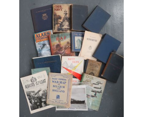 Vintage Navy Books and Ephemeraincluding Seaman's Pocket Book 1943 ... HMS Newfoundland 1956-58 ... Machinery Handbook 1941 .