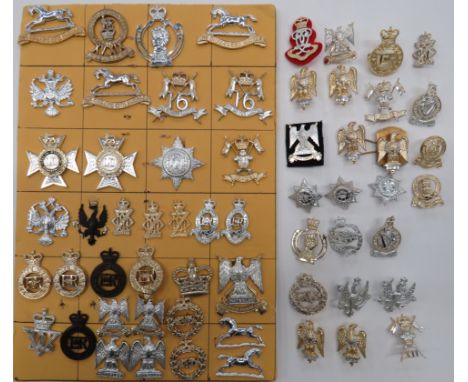 Anodised Cavalry Cap and Collar Badgescap badges include Queens Own Hussars ... QC 15/19th Hussars ... QC 16th Queens Lancers
