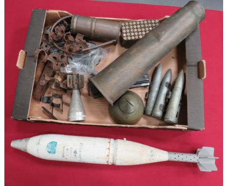 Inert and Drill Ammunition Collectionincluding post war, Russian grenade, complete with lever ... 81 mm L54A1 illumination mo