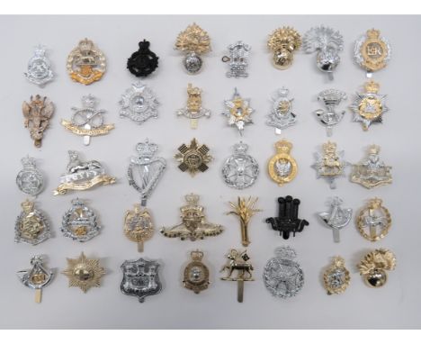 Anodised Infantry, Yeomanry and Corps Cap Badgesincluding QC South Staffordshire ... KSLI ... QC Queens Own Dorset & West Som