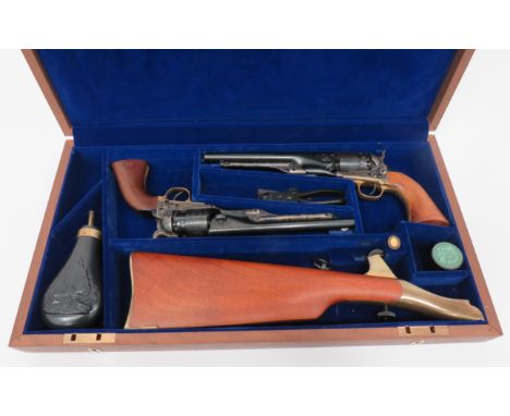 Cased Pair of Deactivated Colt Cavalry Commemorative 3rd Generation Revolversmatched pair of Colt 3rd Generation, Model 1860,