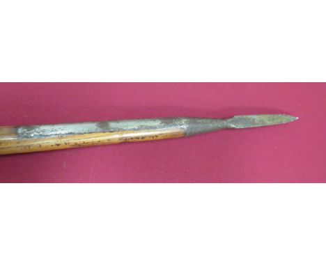 Rare Early 19th Century Royal Navy Boarding Pike4 1/2 inch, triangular form blade.  Lower shaft with long steel securing tang