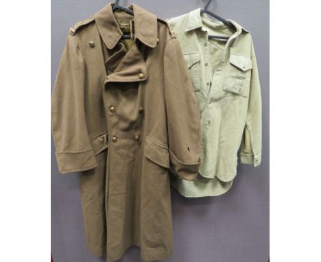 Brigadier Aide-De-Camp To The King GreatcoatWW1 pattern, heavy khaki woollen, double breasted greatcoat.  Lower hidden pocket