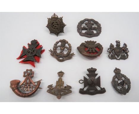 Officer's Bronzed Cap/Collar Badgesbronzed examples include Middlesex Reg (lugs) ... Cornwall Light Infantry (lugs) ... South