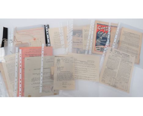 Quantity of Various Civil Defence Paperwork including Certificate For Anti Gas Course ... LMS Explosives Train label ... LMS 