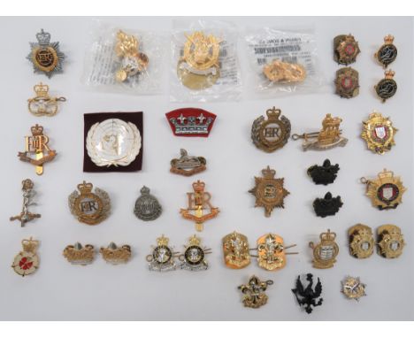 Post 1953 Cap and Collar Badgescap badges include silvered and gilt, QC RAPC ... Silvered and gilt, QC Royal Engineers ... Ch