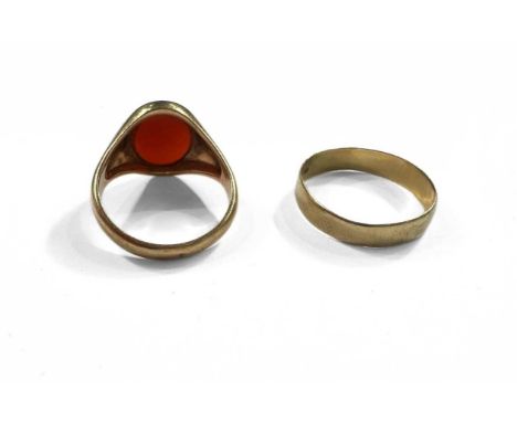 アクセサリー 9ct Bloodstone ring Birmingham 1942 9ct Gold & Oval Bloodstone Signet Ring (908K) | The Antique