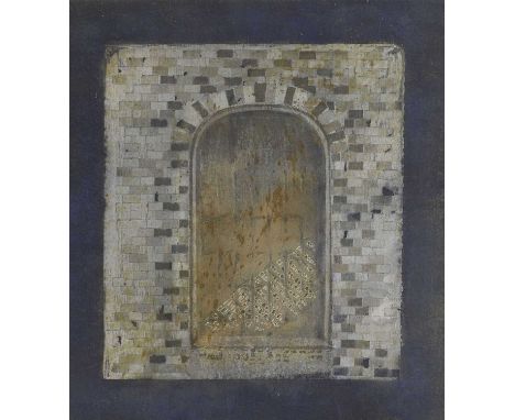 Sheila Rotner (Pakistani, 1933), Portal No.2, signed, titled, and dated 1996 verso, mixed media on canvas, 63 by 58cm, unfram