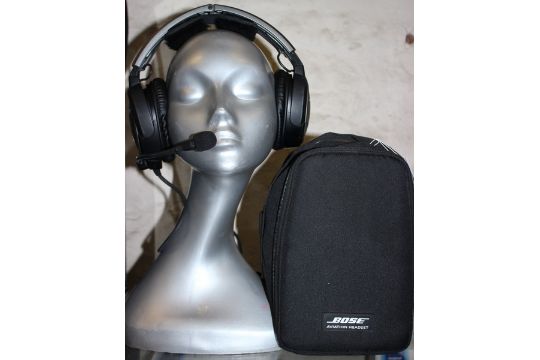 A Pair Of Bose 0 Aviation Headset In Carry Case