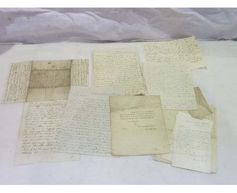 DICK REV. THOMAS (of Dundee & Broughty Ferry, 1774-1857).  A group of 20 letters from & to him. Thomas Dick was brought up in