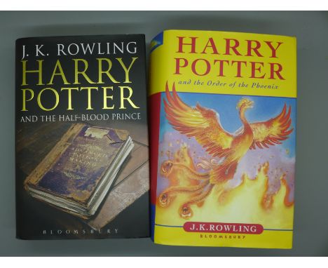 Two Harry Potter First Edition books 