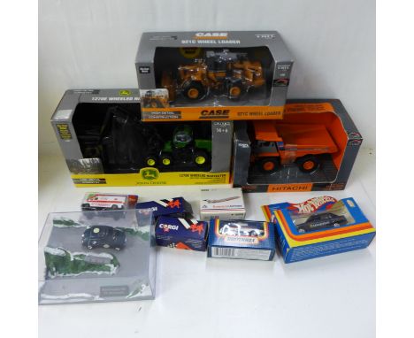 A collection of die-cast model vehicles, boxed 