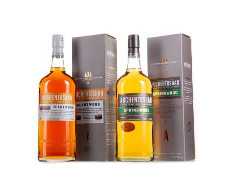 AUCHENTOSHAN SPRINGWOOD 1L AND HEARTWOOD 1L LOWLAND SINGLE MALT Auchentoshan is part of a small minority of Scottish distille