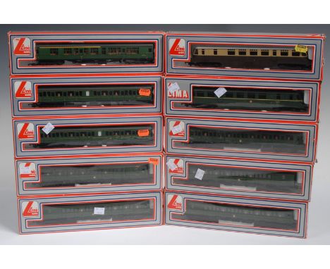 Lima "00" Model Railway 205146W coach x2, boxed, Lima 205137 MWG coach x2 etc (10)