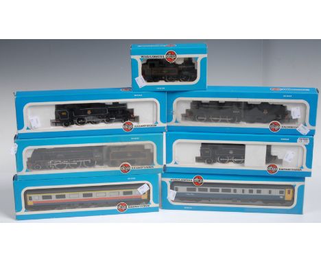 An Airfix "00" Scale  Model Railway British Rail's Royal Scot B.R. Livery 54121-3 boxed;  4F Fowler B.R. Livery 54123-9 boxed