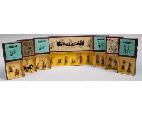 Britains Modern Issues Special Collectors Edition Series - Set 8808 The Royal Marine Light Infantry;  Sherwood Foresters two 