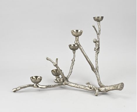 Pols Potten table candlestick. Design Erik Pol. Model Twiggy with squirrels. Dimensions: 37 x 24 x 37 cm. In good condition.