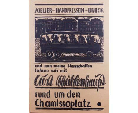 Kurt Mühlenhaupt (1921, Klein Ziescht - 2006, Zehdenick) Mappenwerk "Rund um den Chamissoplatz", 1973, Atelier-Handpressen-Dr