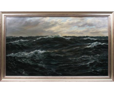 Patrick von Kalckreuth (1898, Kiel - 1970, Starnberg) Meereswogen, Öl auf Leinwand, u.l. sign. "P. v. Kalckreuth", ca. 70x120