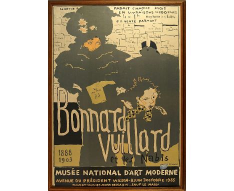After Pierre Bonnard, French 1867-1947- "Bonnard Vuillard et la Nabis. Musée National d'Art Moderne, Paris, 1955", printed by