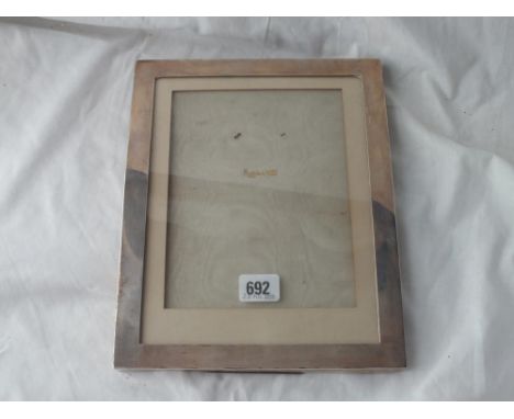 A good large photo frame with plain border - easel back - 11" high - London 1910 by Mappin &amp; Webb 