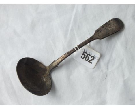 Newcastle fiddle pattern sauce ladle - 1849 by DK