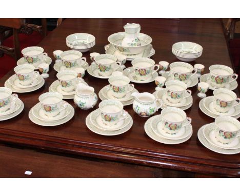 Masons 'Paynsley' breakfast and tea service, 66 pieces