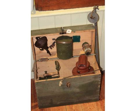 Wall mounted tilley lamp in original box with accessories, instructions and extendable inspection lamp