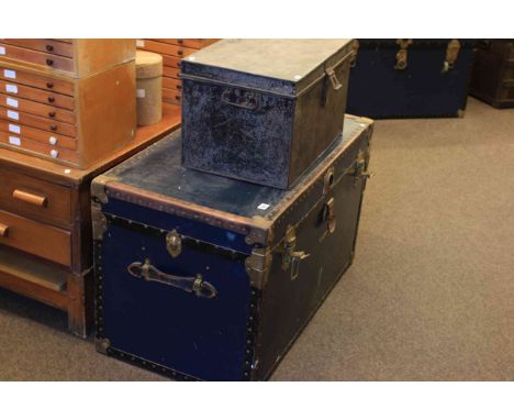 Vintage cabin trunk and deed box (2)