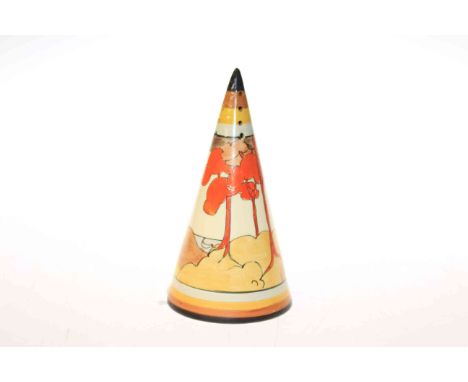 Clarice Cliff conical sugar sifter
