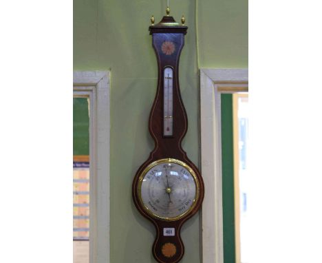 Inlaid banjo barometer
