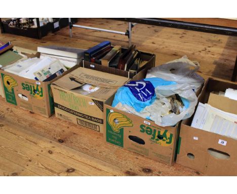 Six boxes of various stamps, first day covers, albums, postcards etc.