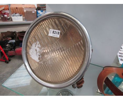 A C.M. Hall lamp Co Detroit Mich, USA, chromed twolite head lamp 