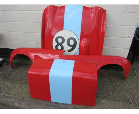TR4 light weight wings, bonnet and boot lid