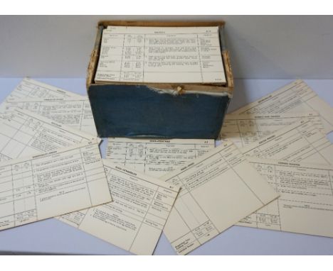 LARGE SELECTION OF VINTAGE ARMY ISSUE RECIPE CARDSeach card printed with what is needed, measurements, cooking instructions a