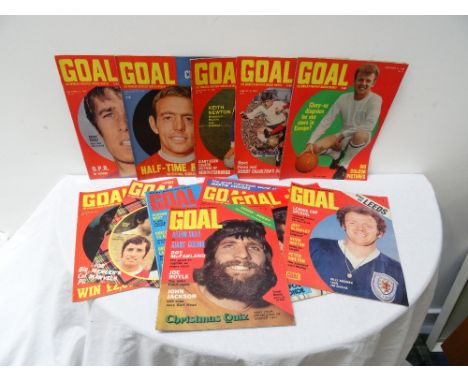 GOOD LARGE COLLECTION OF 'GOAL' FOOTBALL MAGAZINES1960/70s, portrait and action colour covers, approximately 280, 2 boxes