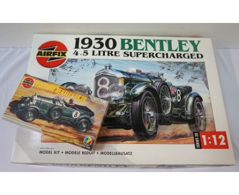 AIRFIX 1930 SUPERCHARGED BENTLEYmodel kit 1/12 scale, together with an Airfix 1/32 model kit of a 4.5 Litre Bentley 1930 (2) 