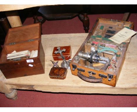 An old Maihak engine indicator - boxed, together with other collectables 