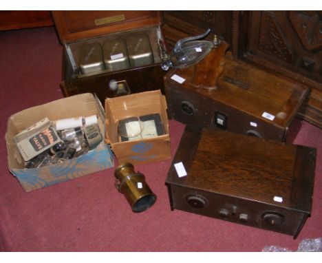 An Osram Music Magnet - circa 1932, Decca record player - circa 1950, together with valve radios, etc. 