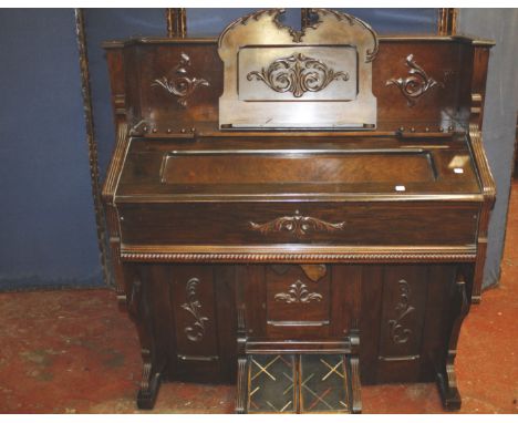 A Victorian mahogany harmonium Mickleburgh, Stokes Croft, Bristol 