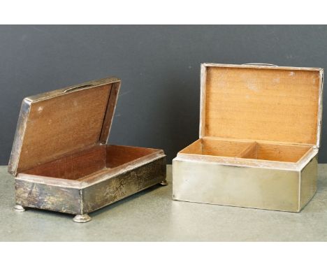 Early George V silver cigarette case, rectangular form, the lid with engraved Royal Engineers crest, makers S Blankensee &amp