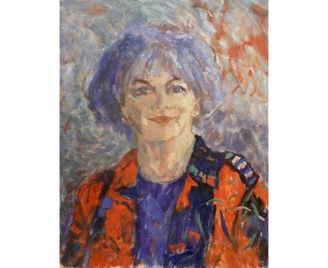   Barbara Doyle (1917-), oil on panel, Portrait of a lady, signed and dated 1993, 51 x 41cm