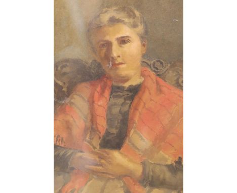   Attributed to Ambrose McEvoy (1878-1927), watercolour, Portrait of a seated lady, bears signature, 30 x 22cm