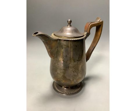   A George III silver biggin pot, William Bateman, London, 1819,height 20cm, gross 18.5oz.