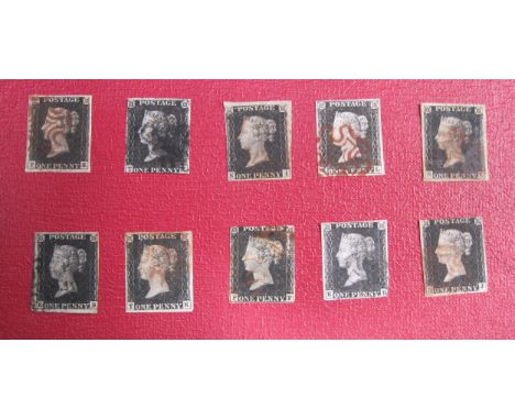 A Stamp Selection, contained in two stock albums, principally GB QV-QEII, mint/used, with 11 Penny Blacks (with varying margi