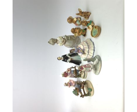 A selection of various figurines, comprising five Royal Doulton examples, Janice HN2165, Daydreams HN1731, Annette HN1550, To